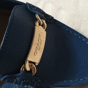 Coach blue loafers